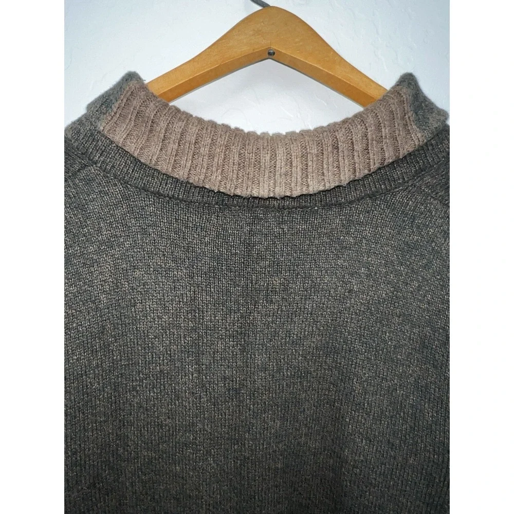 Banana Republic Men's XL Sweater Wool Blend Shawl Neck Pullover Toggle Fastener